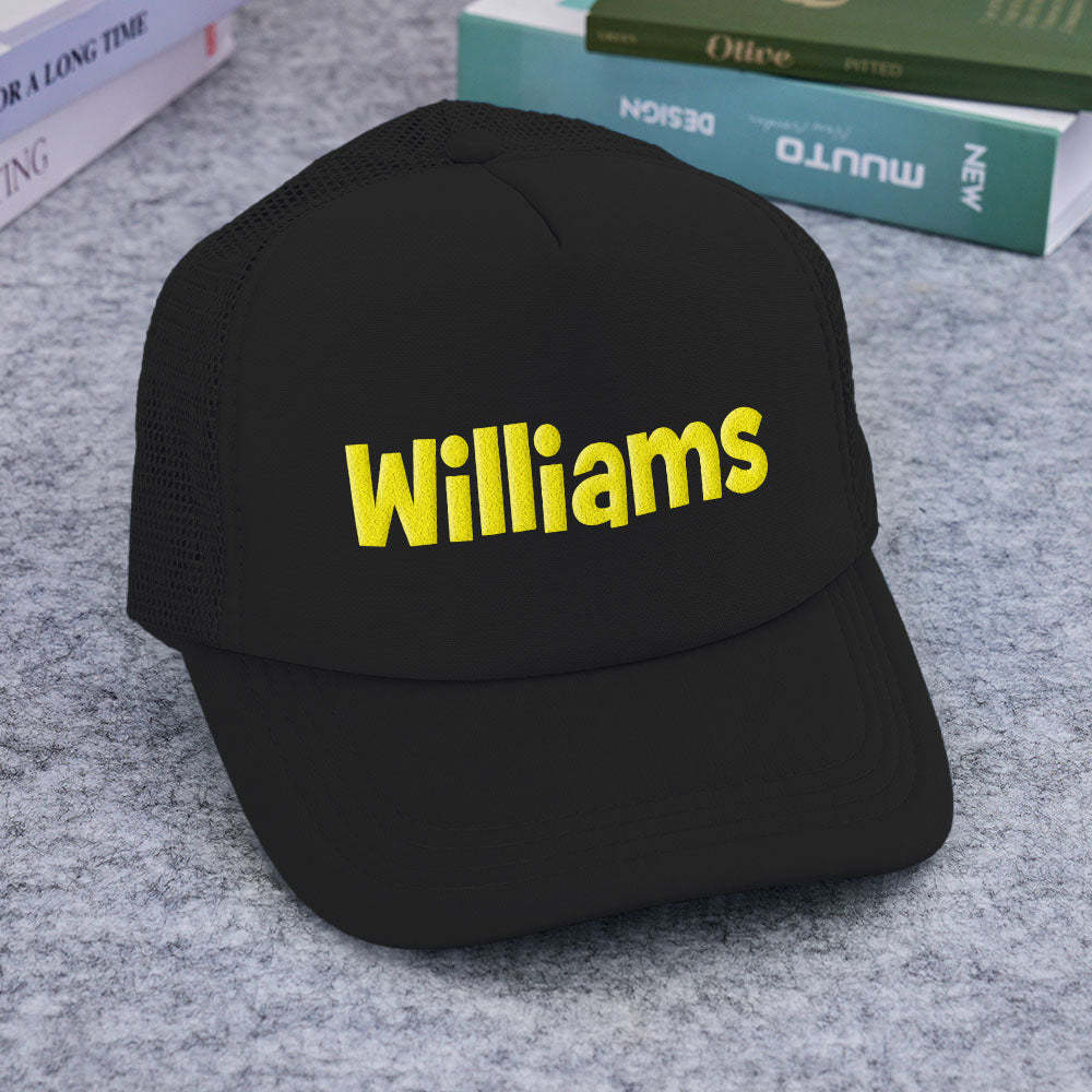 Custom Puff Print Trucker Hat Personalized Foam Trucker Caps for Adult - MyPhotoBoxer