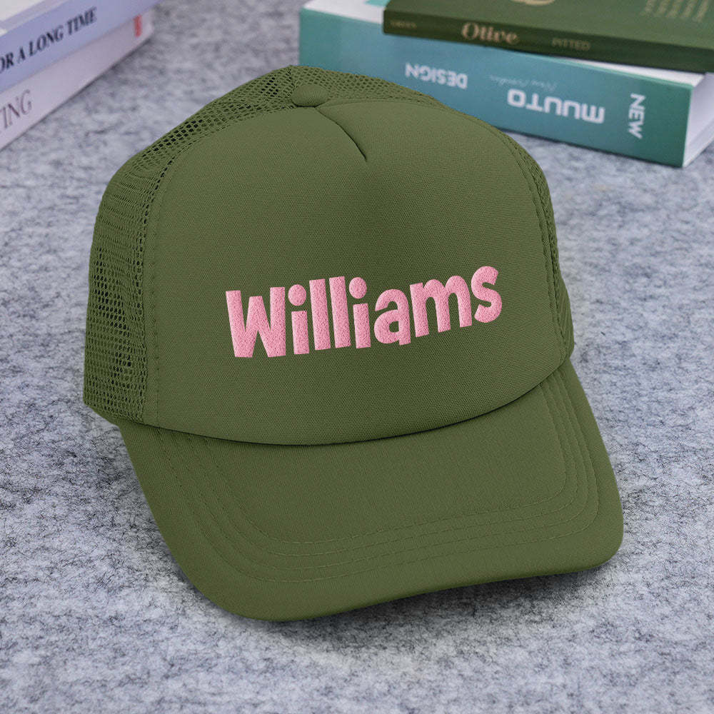 Custom Puff Print Trucker Hat Personalized Foam Trucker Caps for Adult - MyPhotoBoxer