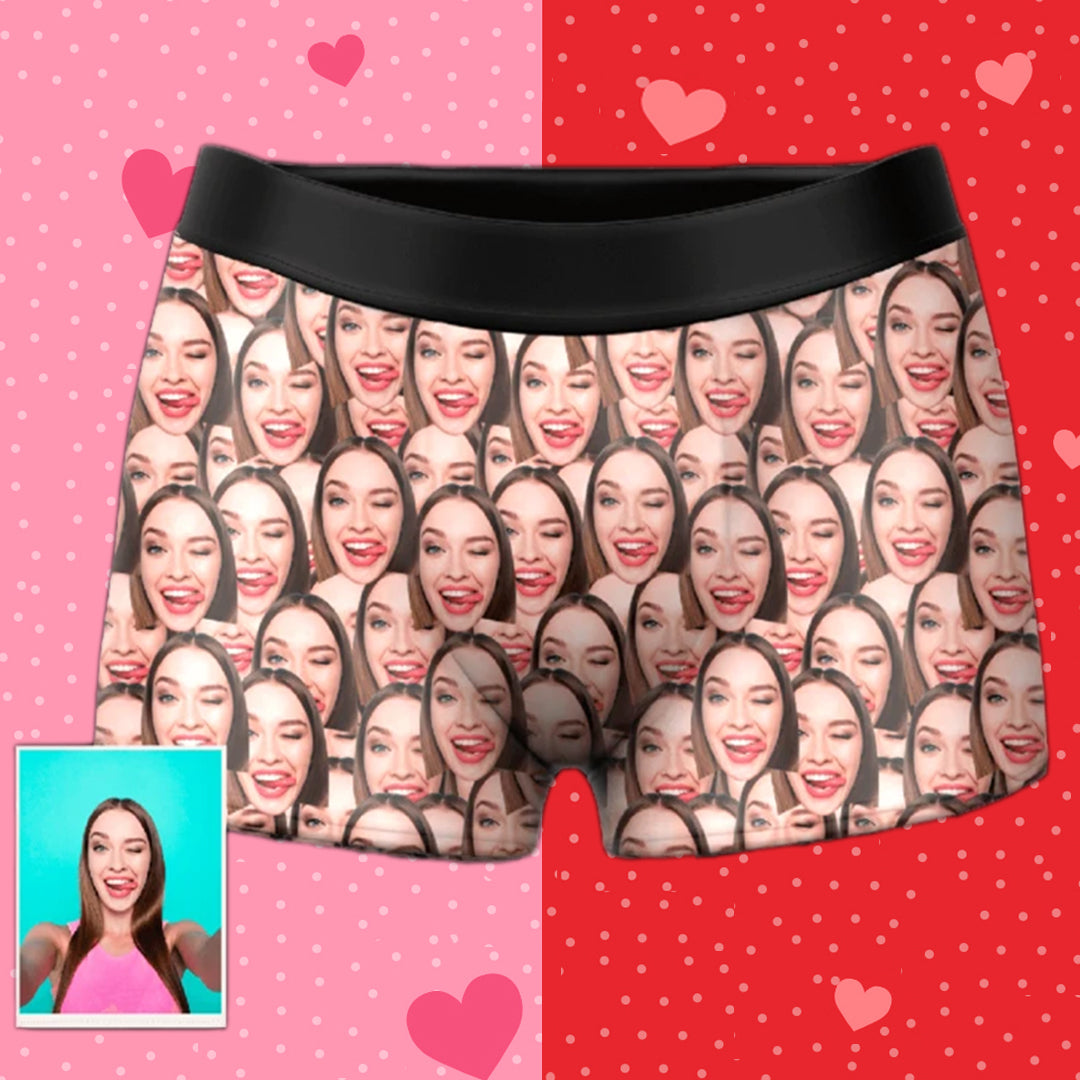 Face Mash - Custom Face Boxer Shorts