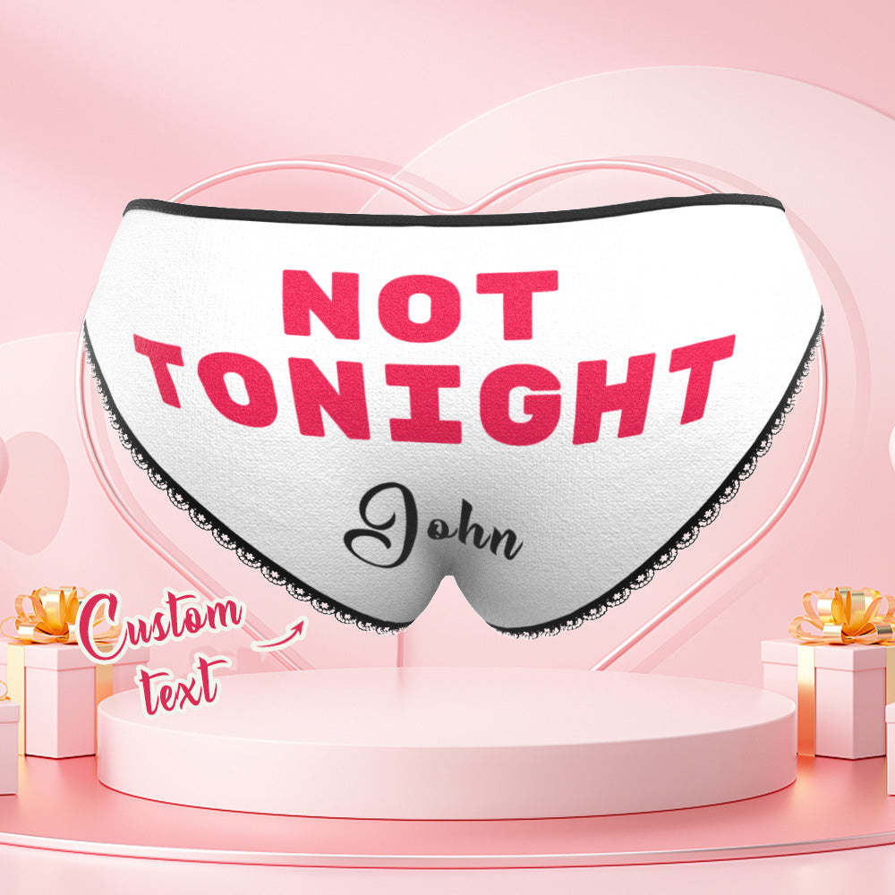 Custom Face Underwear Personalized Panties Funny Briefs Valentine's Da