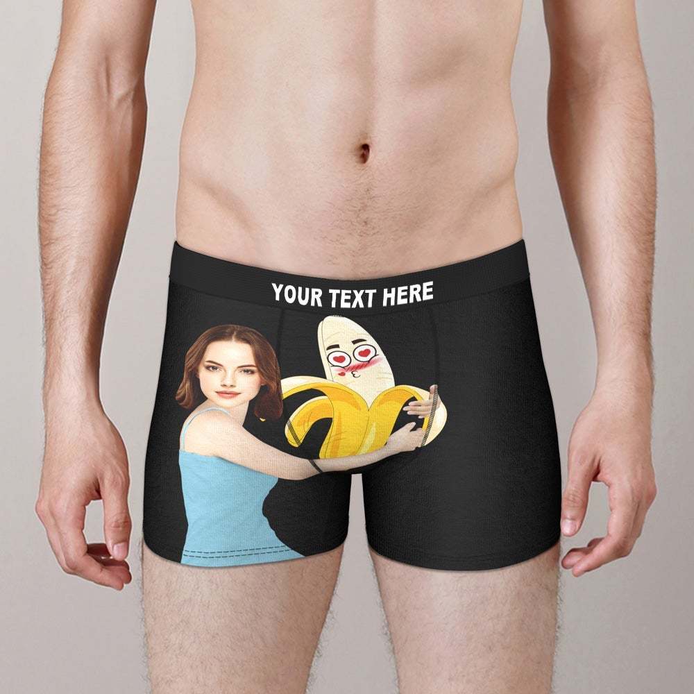 Custom Boxers Briefs for Men Personalize Boxers with Face Gifts for him