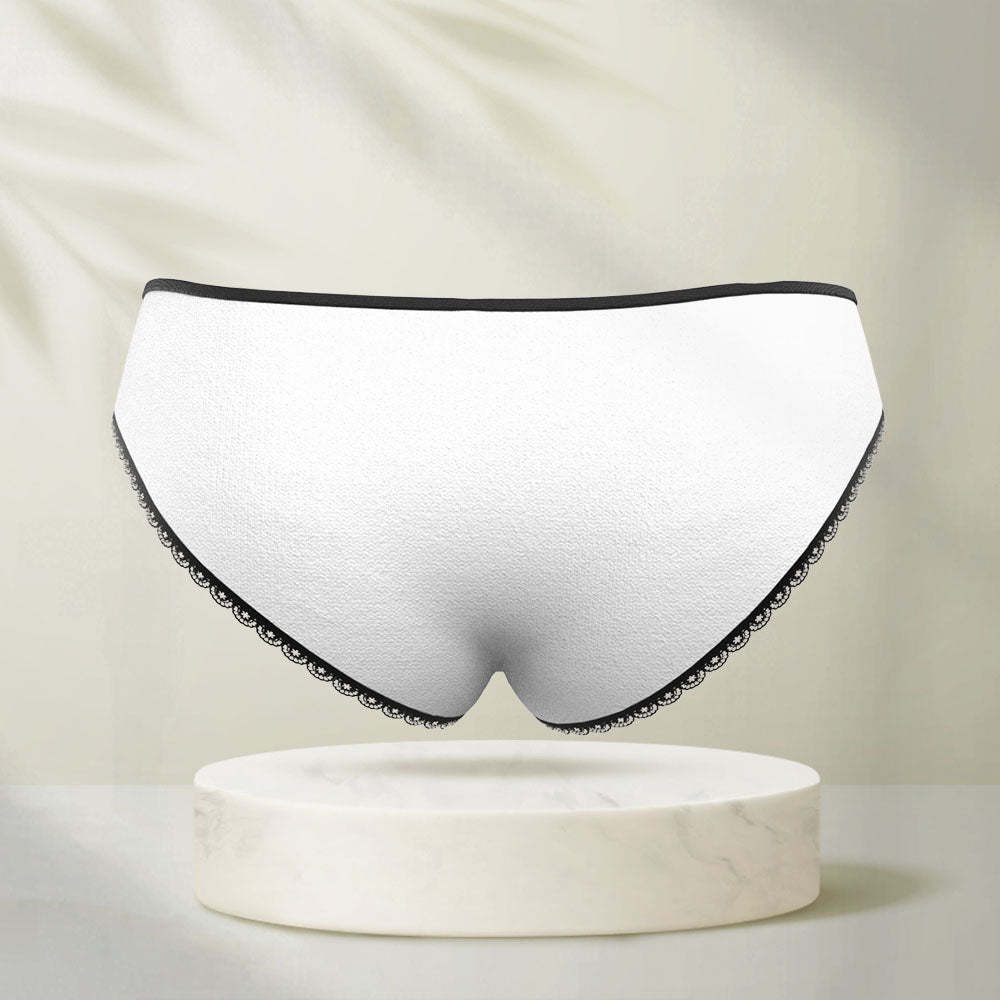 Custom Face Women's Panties Personalised Photo Underwear Push Ups Honeymoon Gift