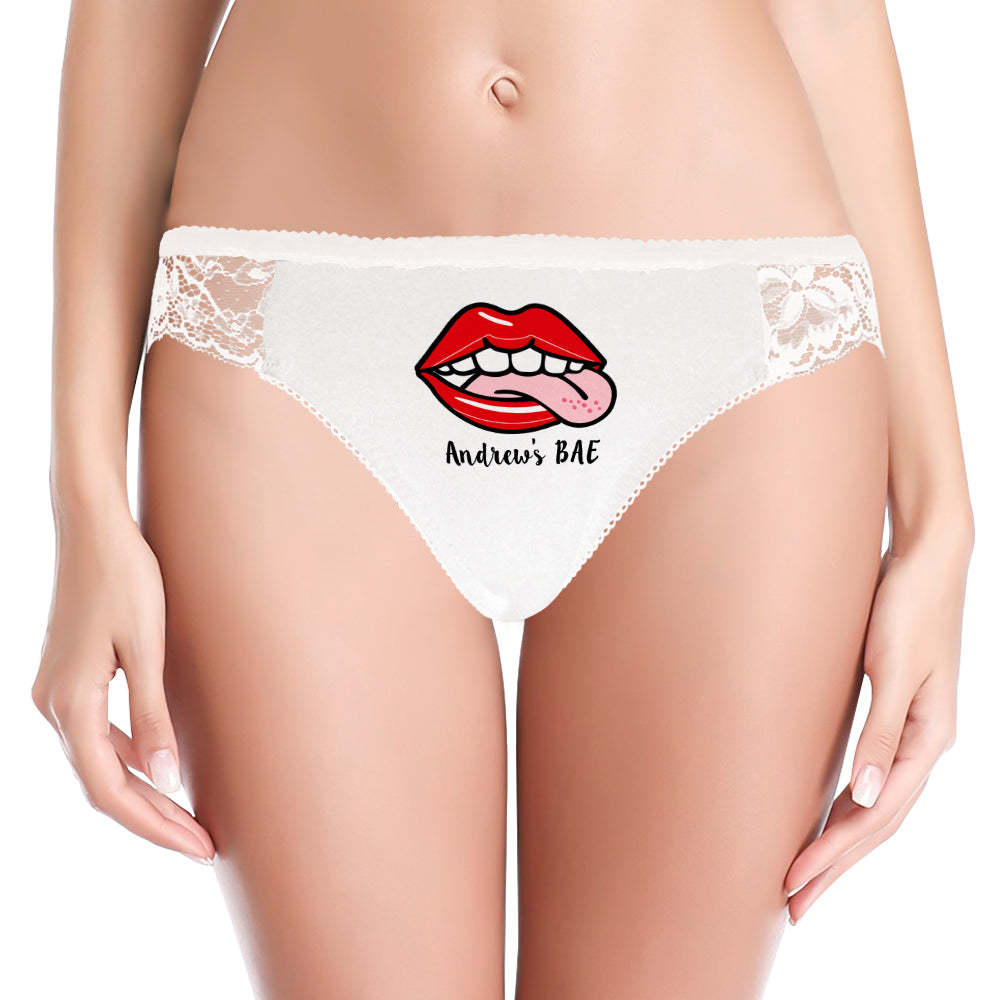 Custom Name Women Lace Panty Licky Sexy Panties Women's Underwear - XXX's BAE