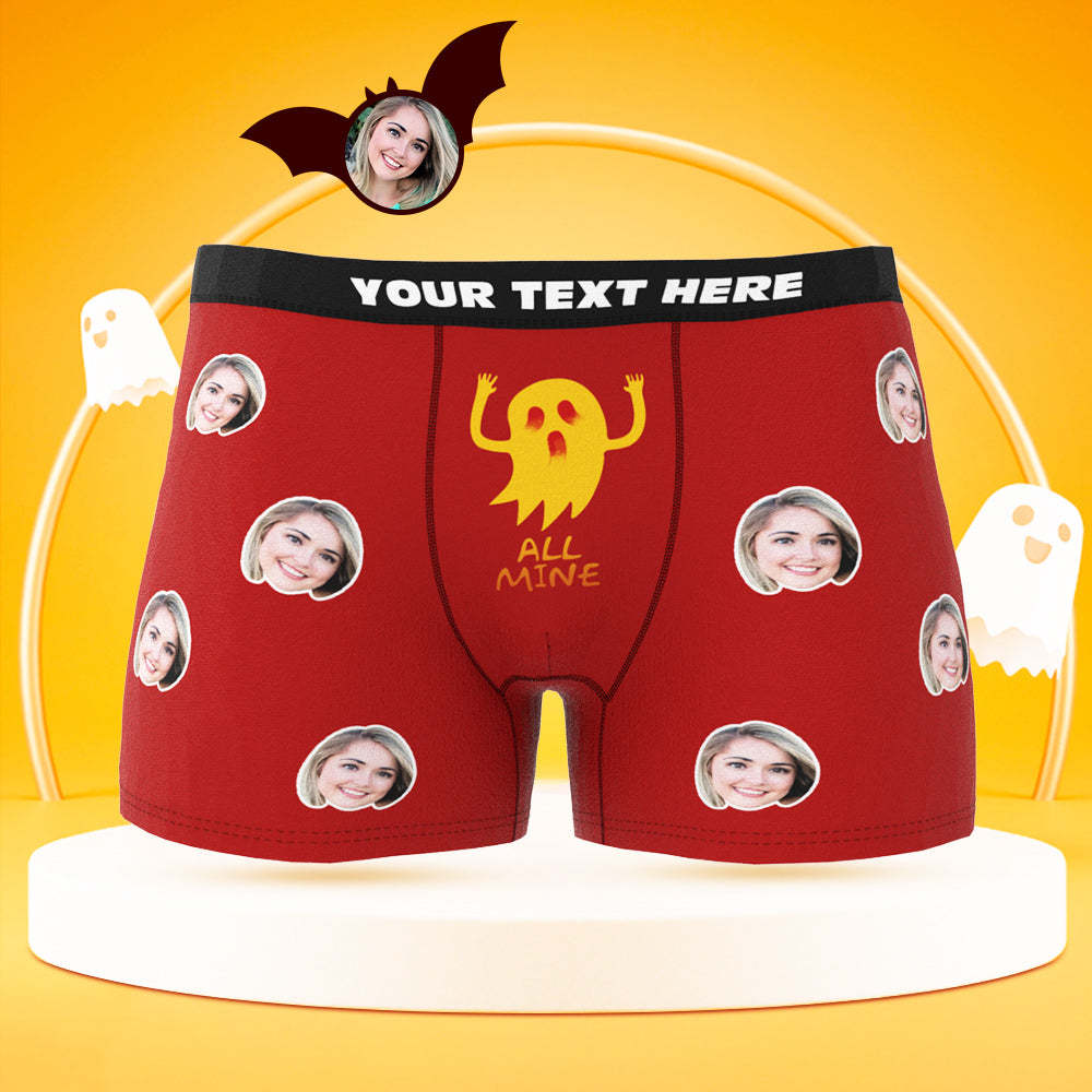 Custom Face Boxer Men's Boxer Shorts Halloween Gift - All Mine