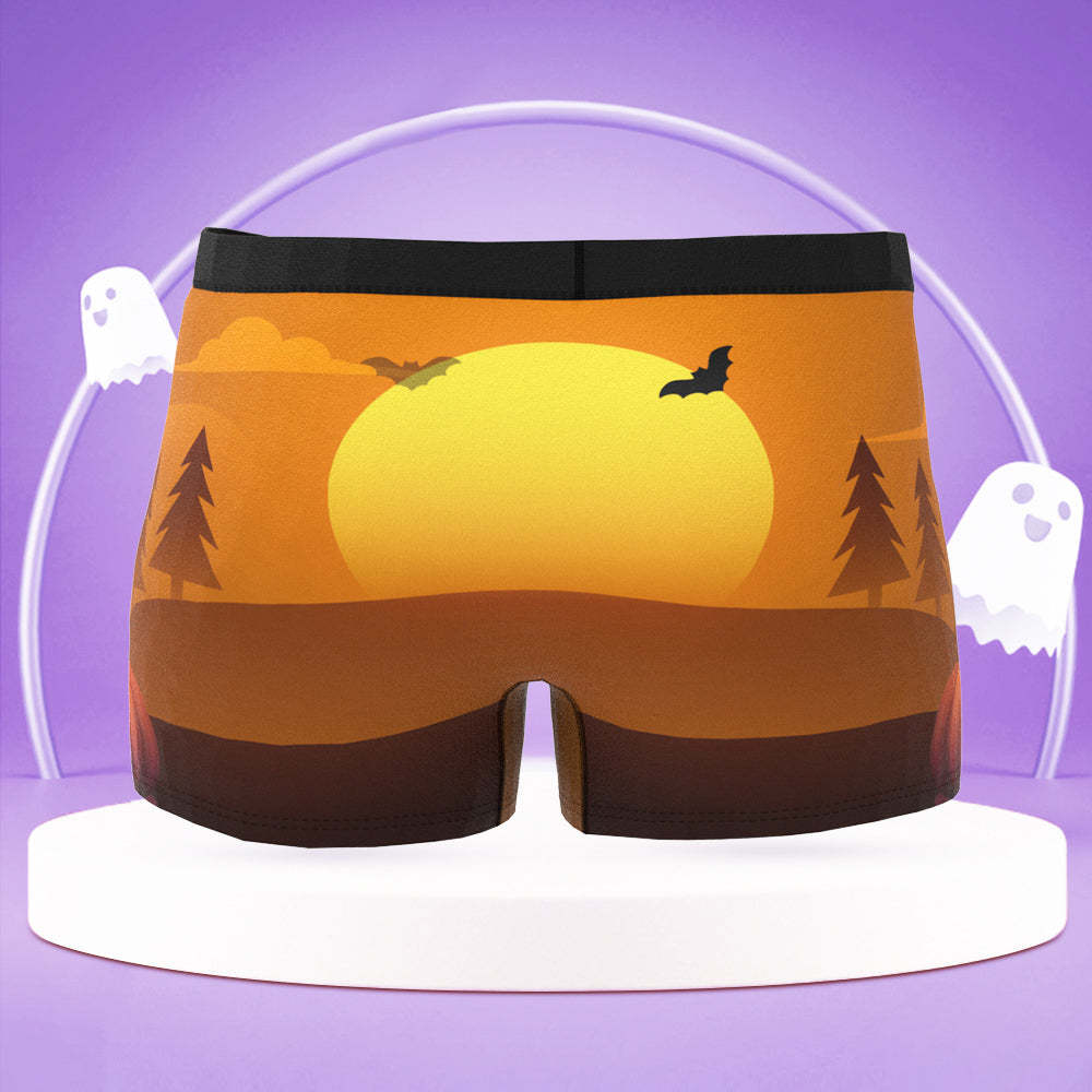 Custom Face Boxer Shorts Men's Underwear Halloween Gifts for Boyfriend