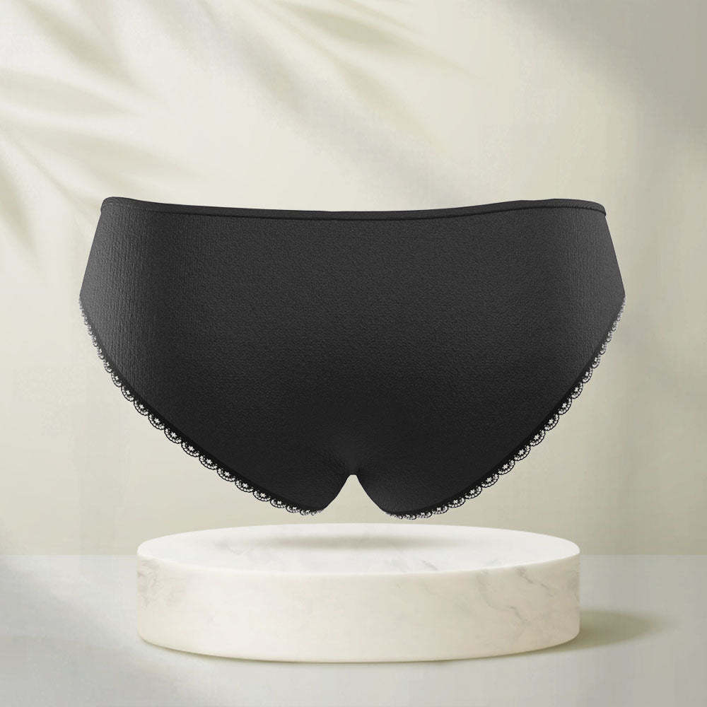 Custom Face Underwear Personalized Women High-Cut Briefs Panties with Boyfriend Husband Photo Muscle Man