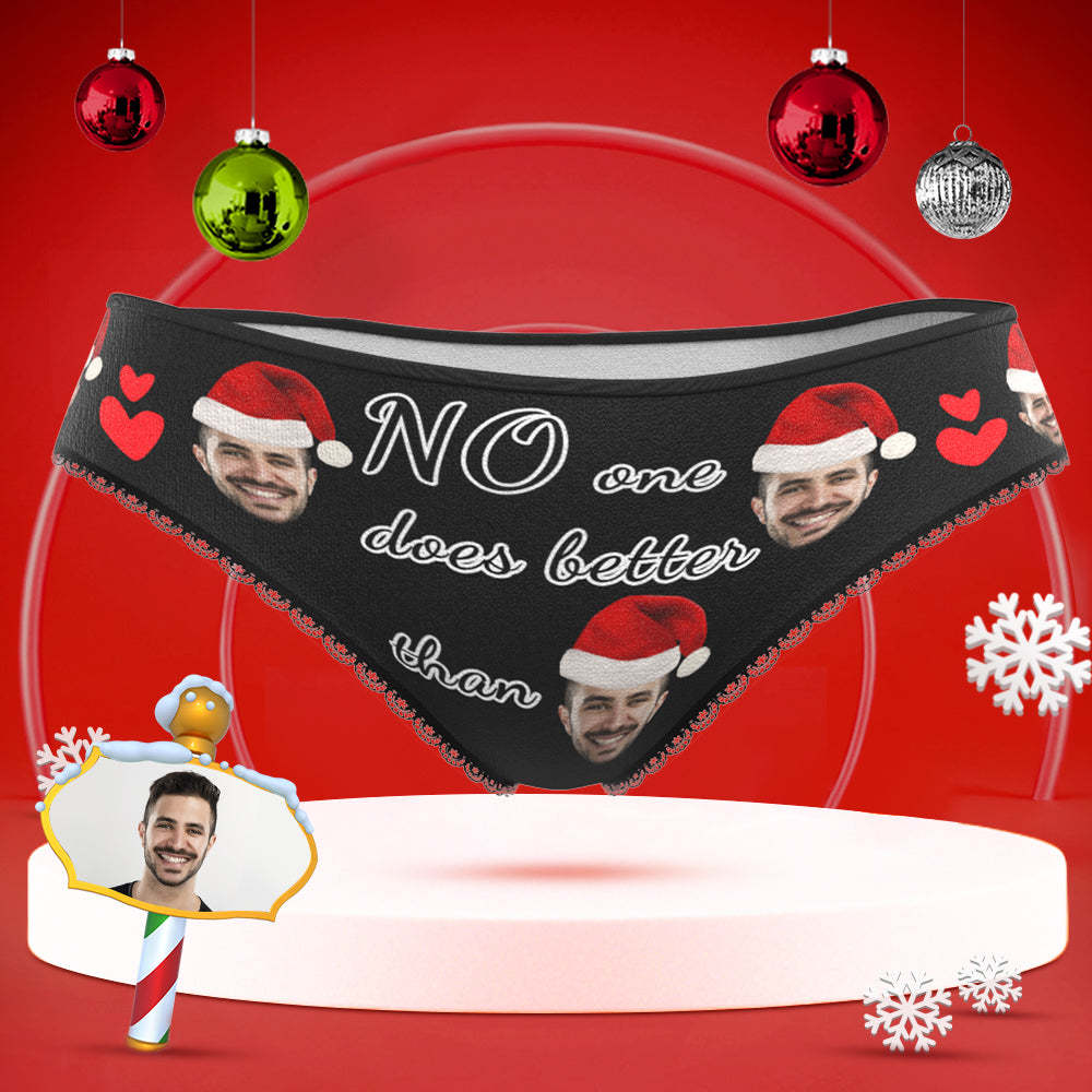 Custom Face Underwear Personalized Women High-Cut Briefs Panties Christmas Gift - No One Does Better Than