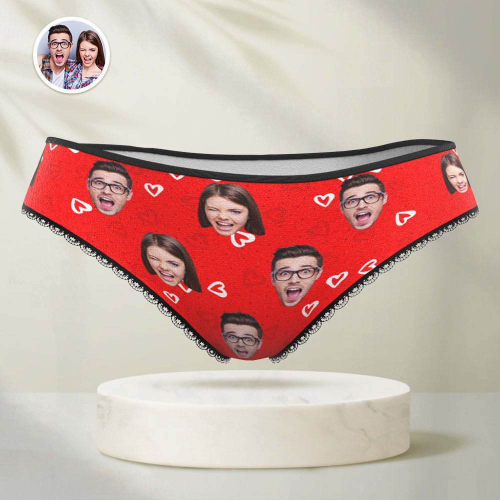 Personalized Face Panties Custom Photo Underwear Love Gift For Women