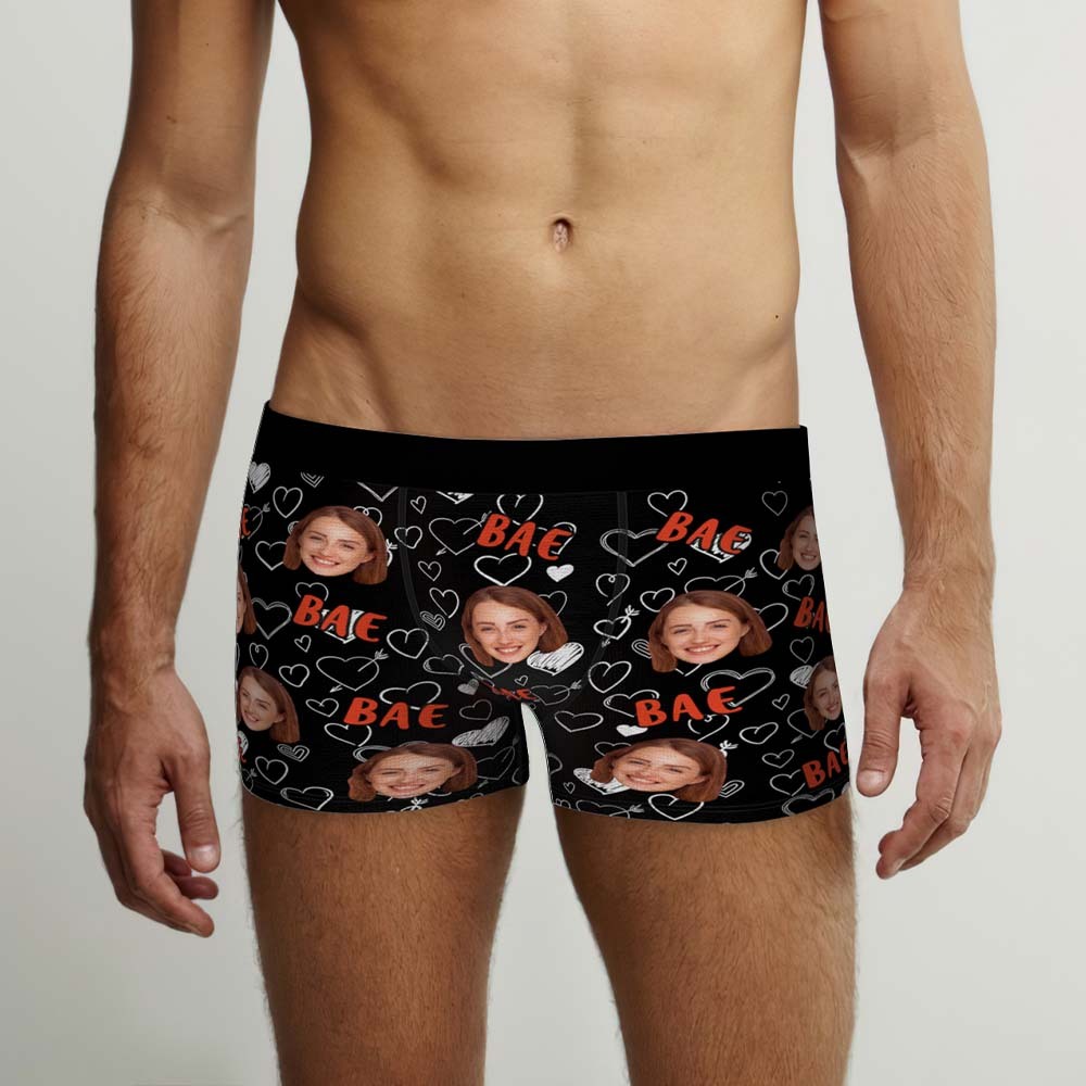 Custom Face Boxers Briefs Personalized Men's Shorts With Photo - Bae - MyFaceBoxer