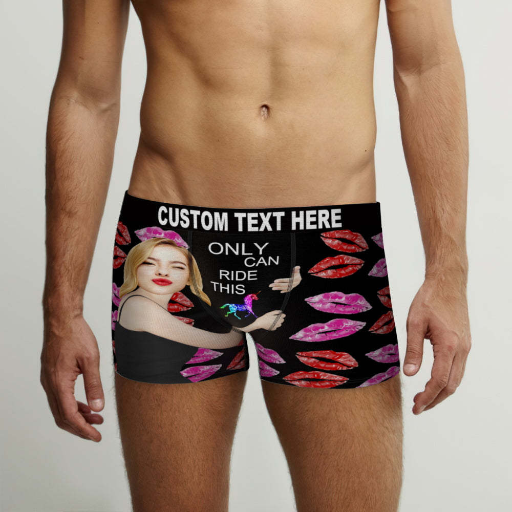 Custom Face Boxers Briefs Personalized Men's Underwear Funny Briefs With Photo
