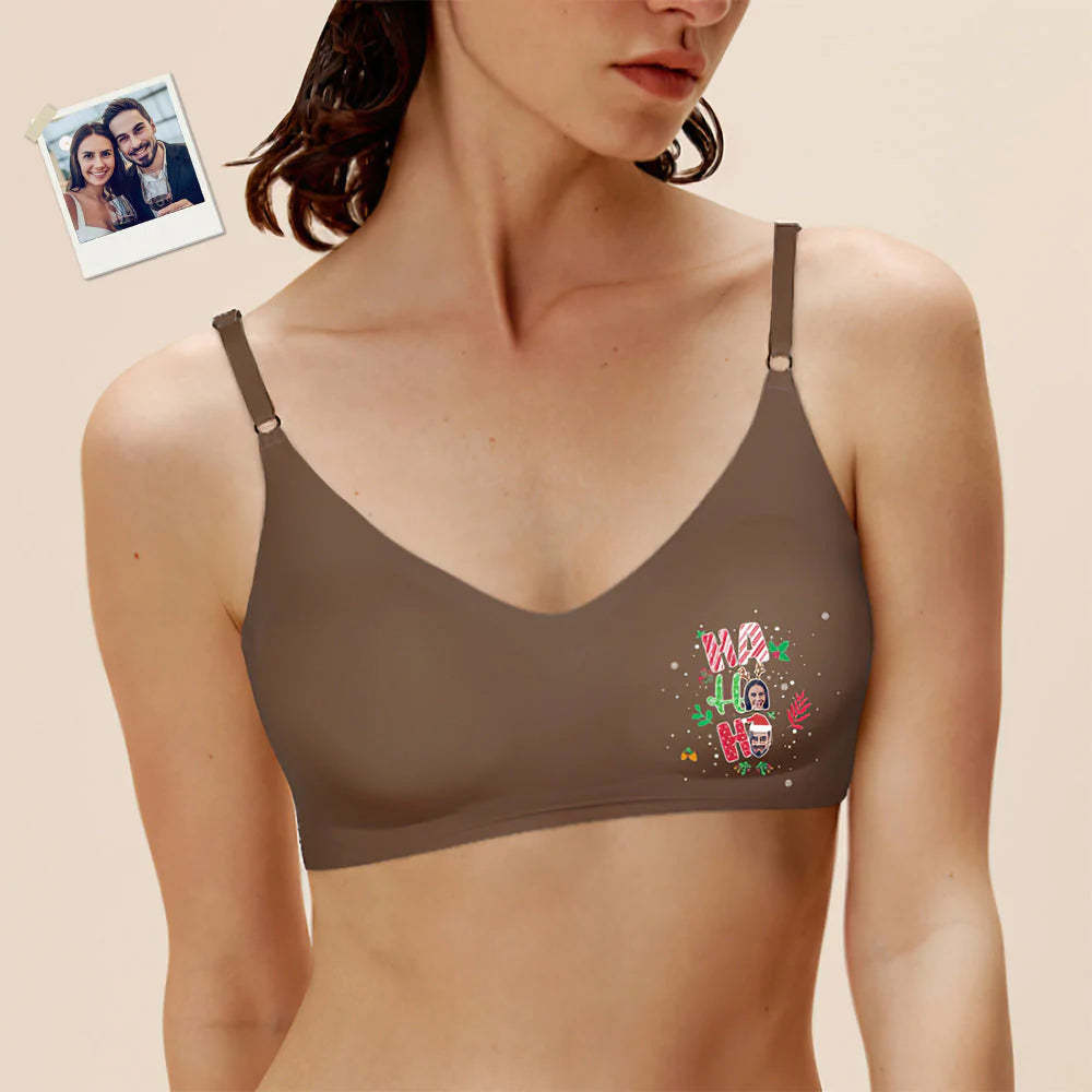 Custom Face Women Seamless Lingerie Personalized Women's Camisole Underwear Christmas Gift