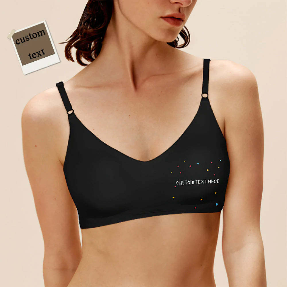Custom Women Seamless Lingerie with Text Personalized Women's Camisole Underwear for Her