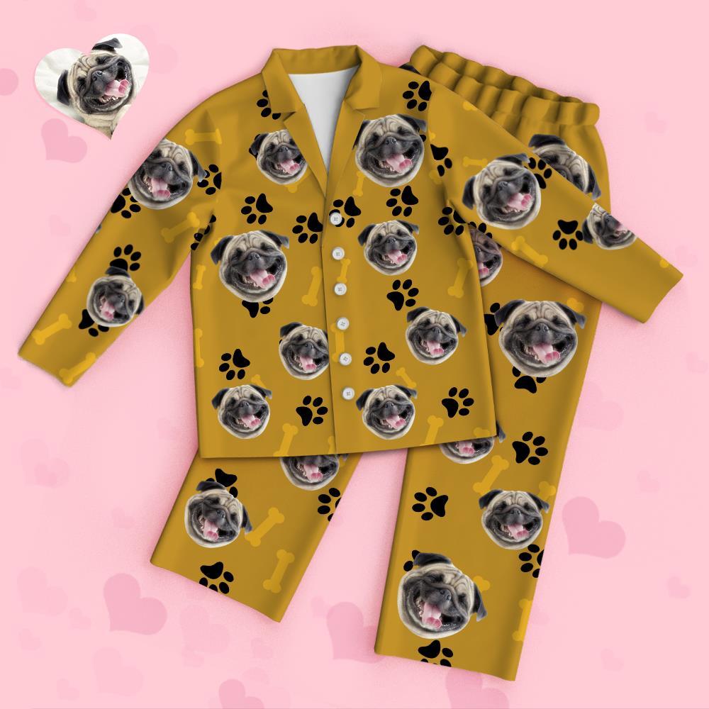 Custom Photo Pet Pajama Yellow Pajams