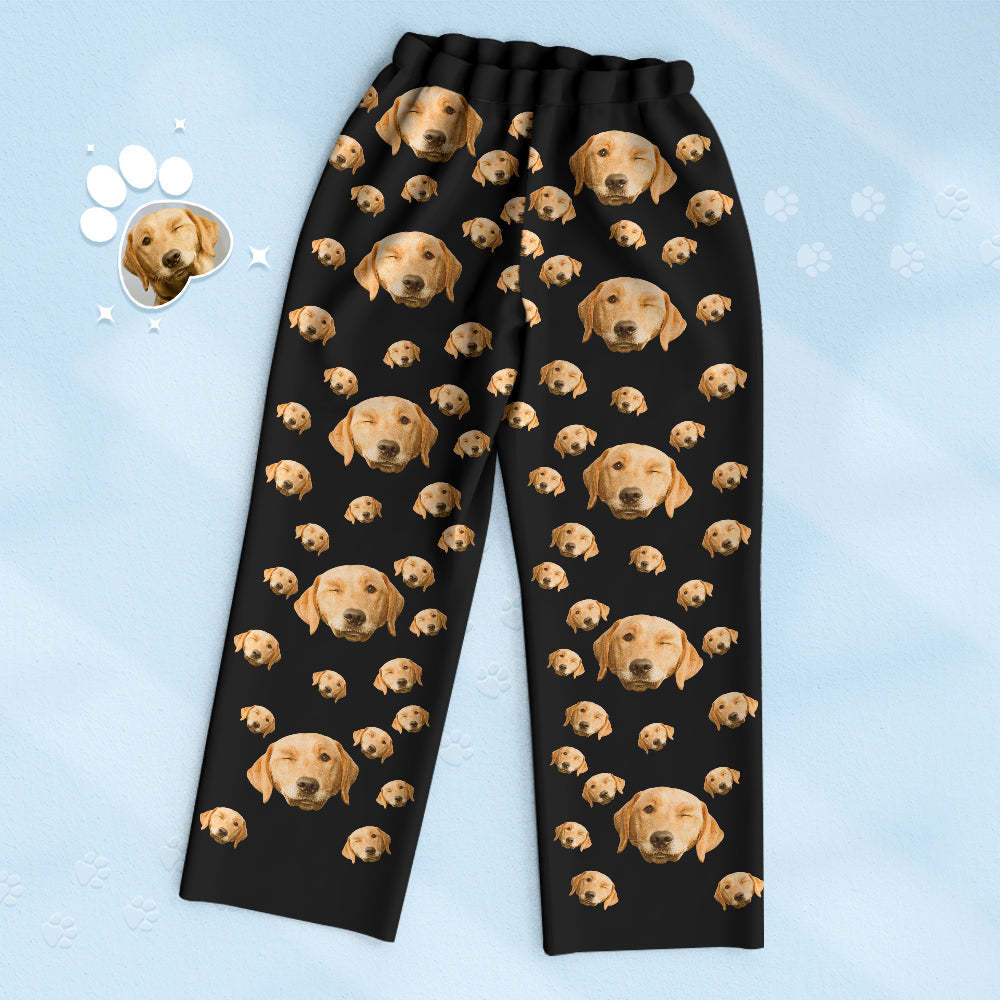 Custom Pet Face Pajamas Personalized Photo Pajama Multiple Color Gift For Women And Men