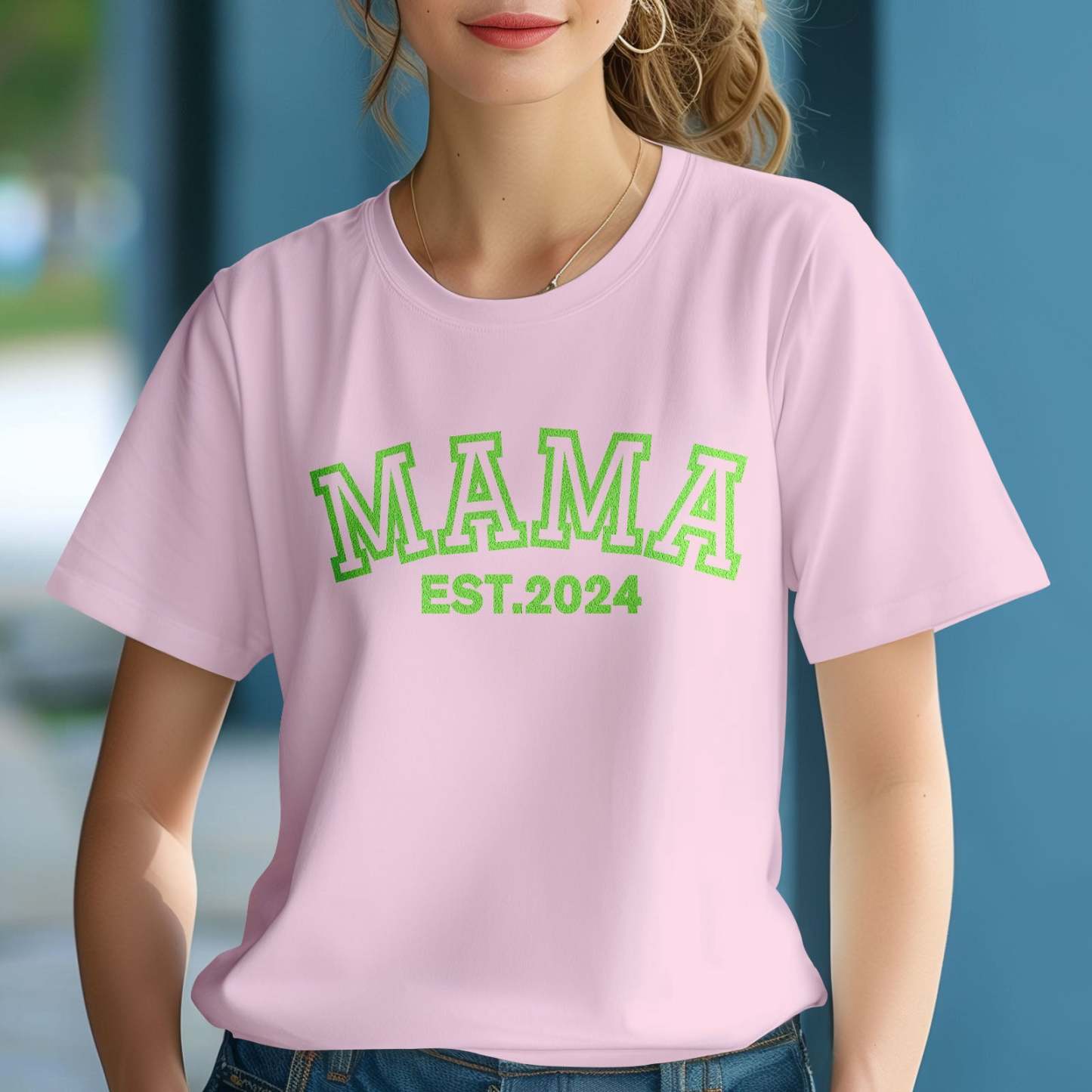 Custom Mama T-shirt Glow-in-the-dark T-shirt Mother's Day gift - MyPhotoBoxer