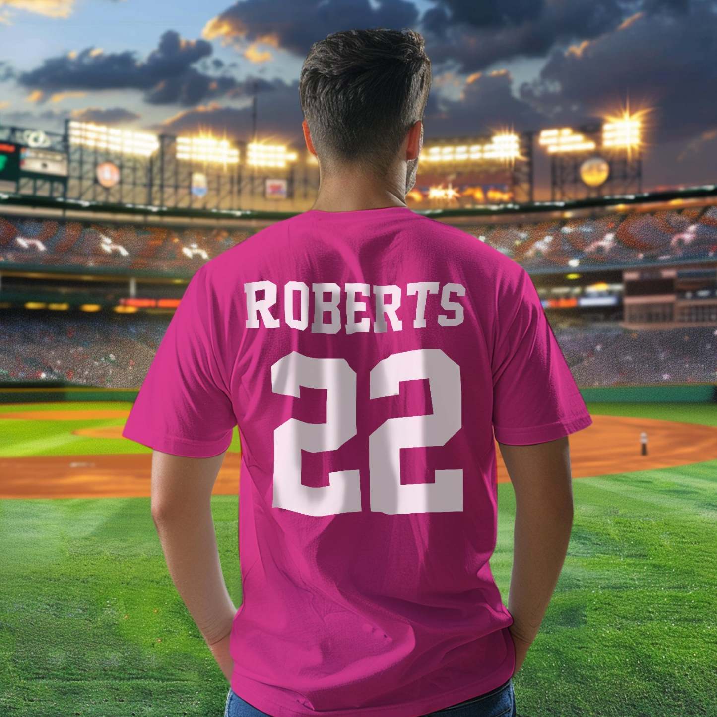 Personalized Football Name & Number Sports T-Shirt Back to School Gifts - MyPhotoBoxer