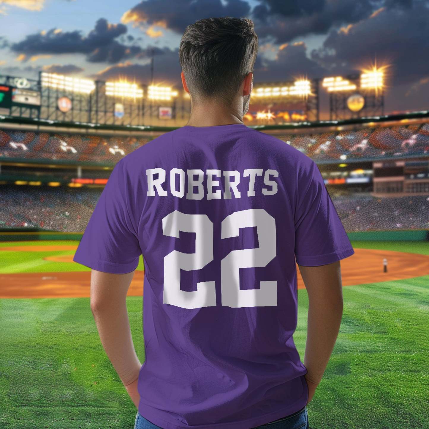 Personalized Football Name & Number Sports T-Shirt Back to School Gifts - MyPhotoBoxer