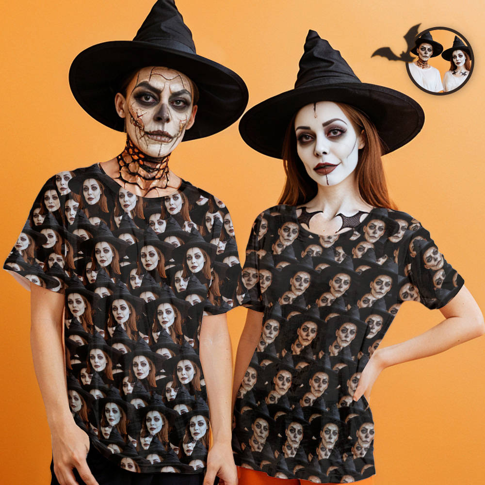 Custom T-shirt Mash Face Shirt My Face All Over Print Tee Men's T-shirt - MyPhotoBoxer