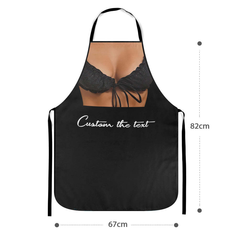 Custom Text Kitchen Apron Personalized Funny Kitchen Apron Cooking Gift For Women