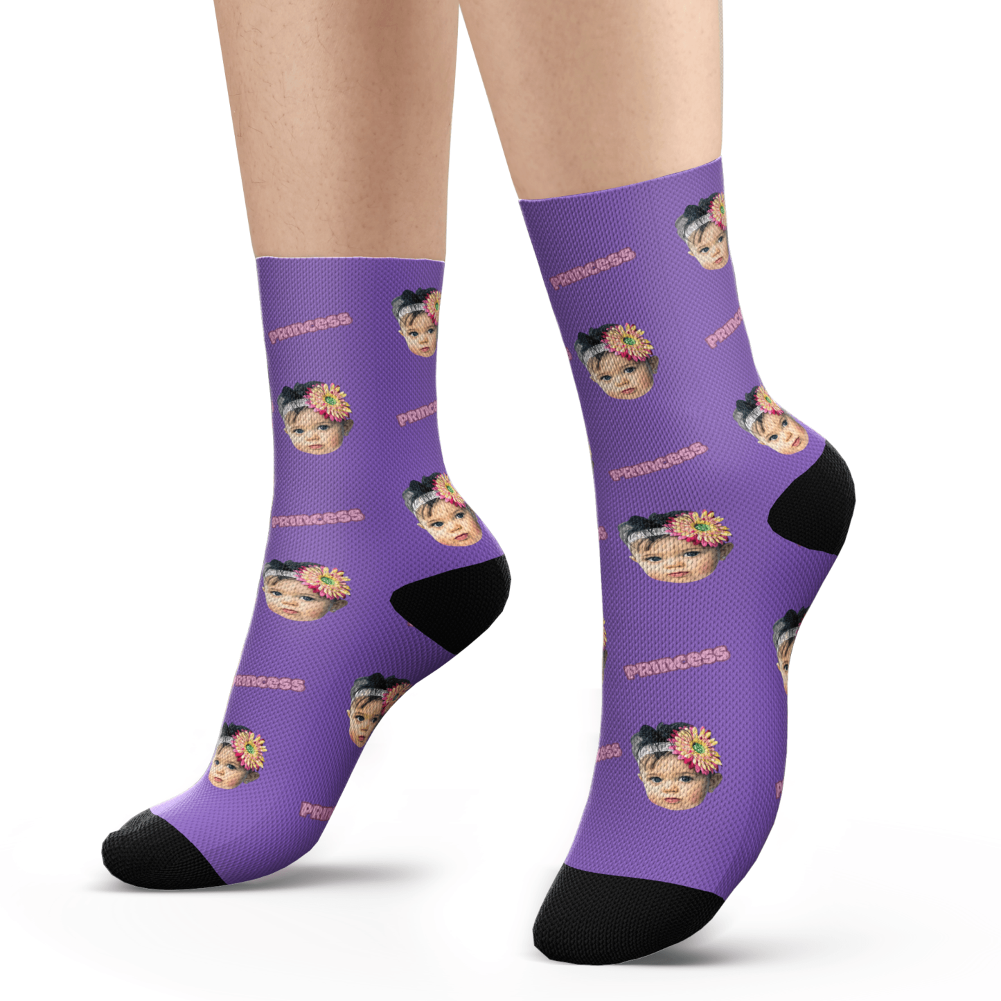 Custom Princess Photo Socks - MyPhotoBoxer