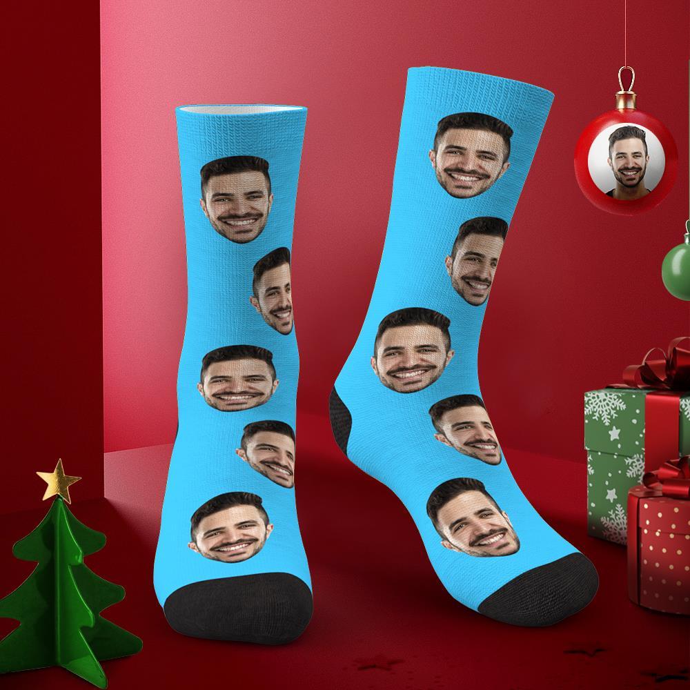 Custom Face Socks 3D Preview Personalized Face Socks for Him - MyPhotoBoxer