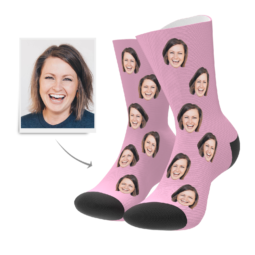 Custom Face Socks 3D Preview Personalized Face Socks for Him - MyPhotoBoxer