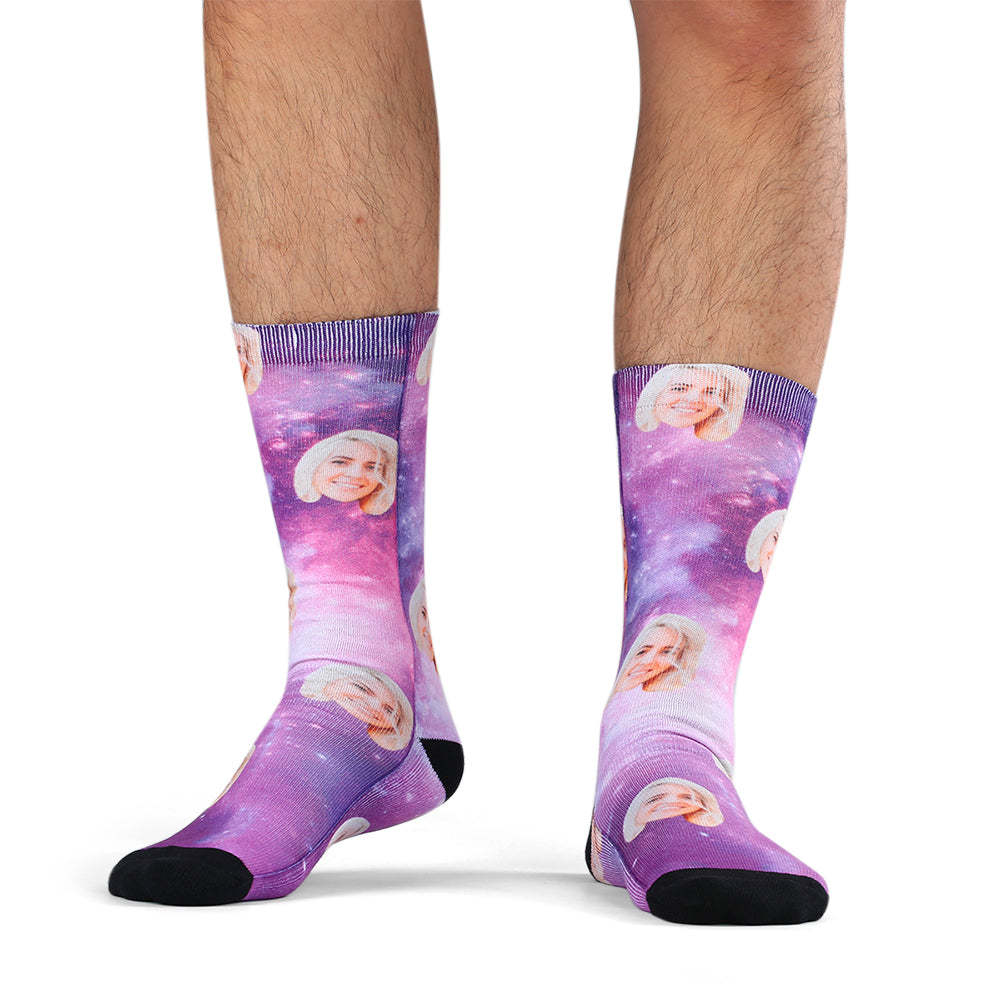 Custom Socks - Galaxy - MyPhotoBoxer