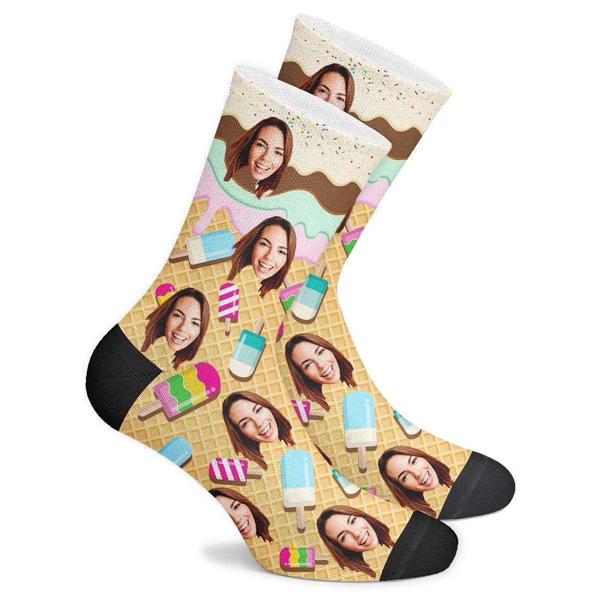 Custom Icecream Socks - MyPhotoSocks