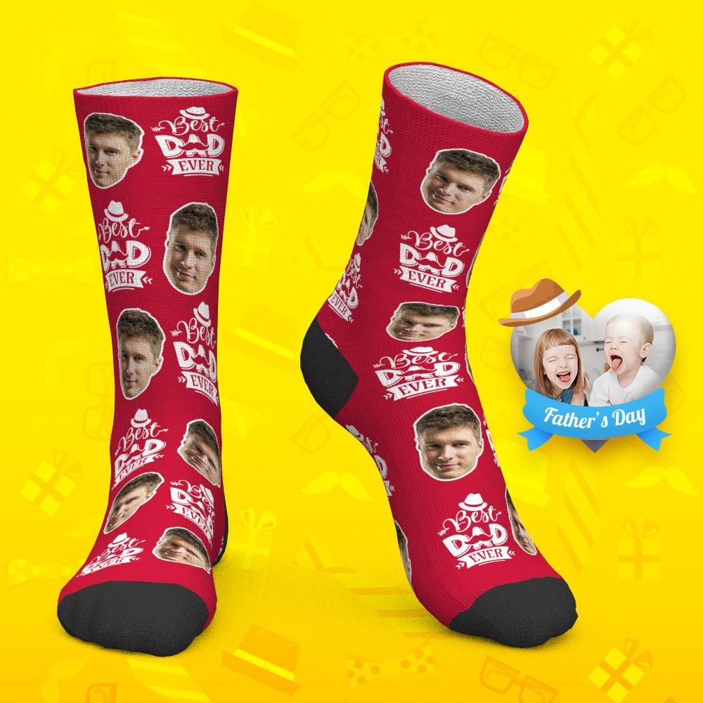 Father's Day Gift - Custom Socks Face Socks Best Dad Ever - MyPhotoBoxer