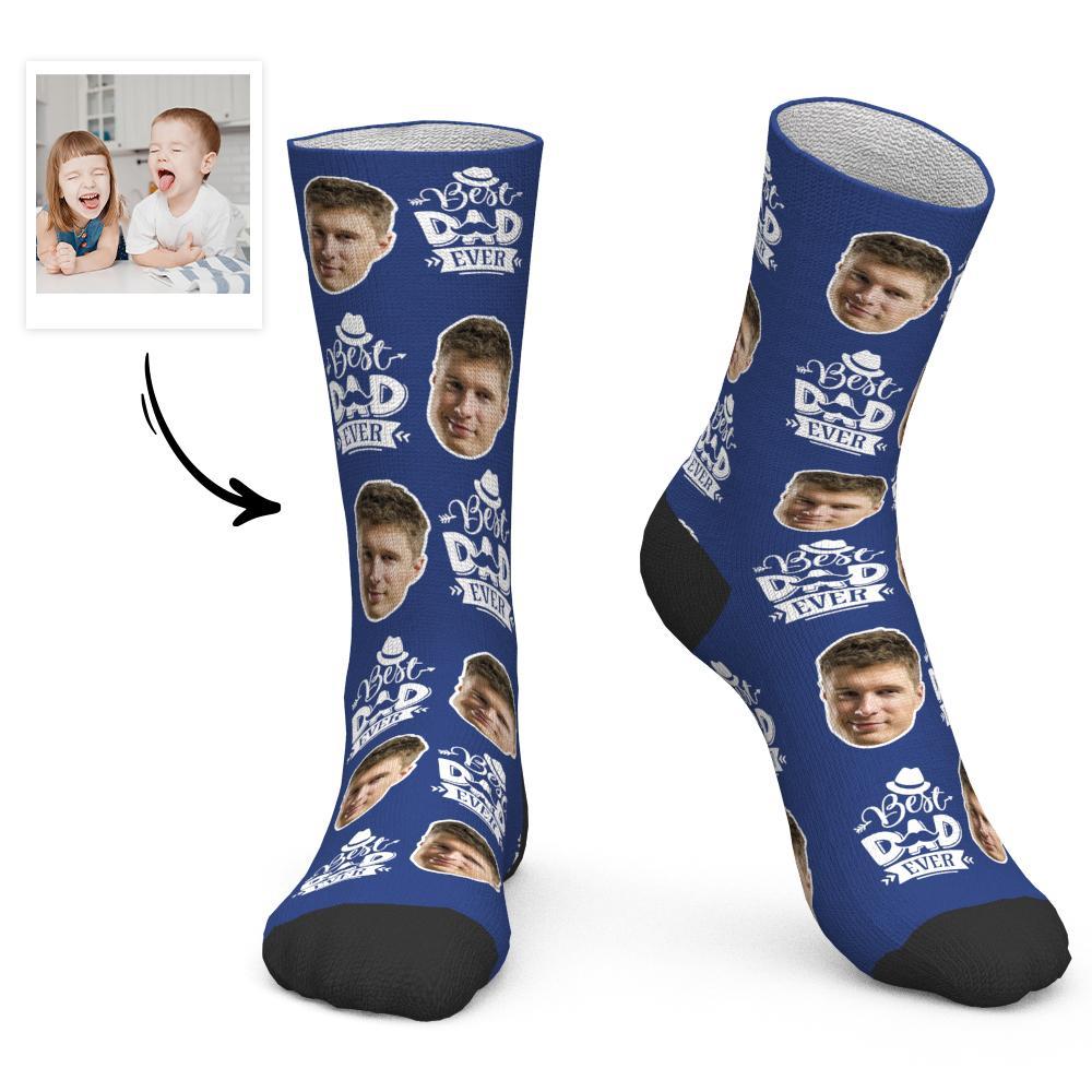 Father's Day Gift - Custom Socks Face Socks Best Dad Ever - MyPhotoBoxer