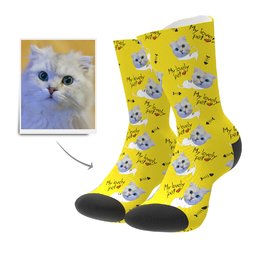 Custom Socks Personalized Lovely Pet Socks - MyPhotoBoxer