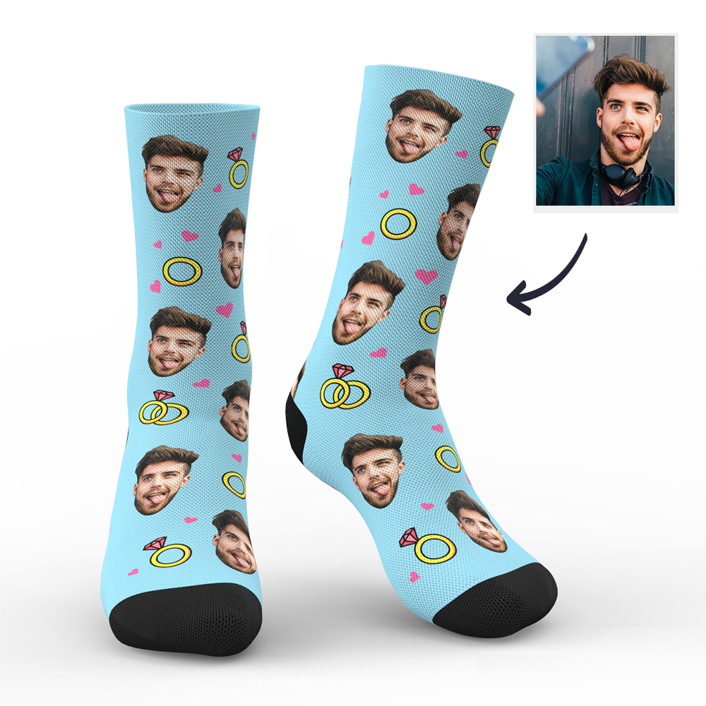 Custom Ring Photo Socks - MyPhotoBoxer