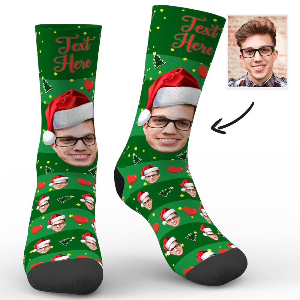 Best Gifts - Custom Christmas Hat Socks With Your Text