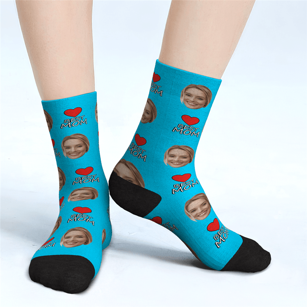 Custom Face Socks Best Mom Gifts For Mom - MyPhotoBoxer