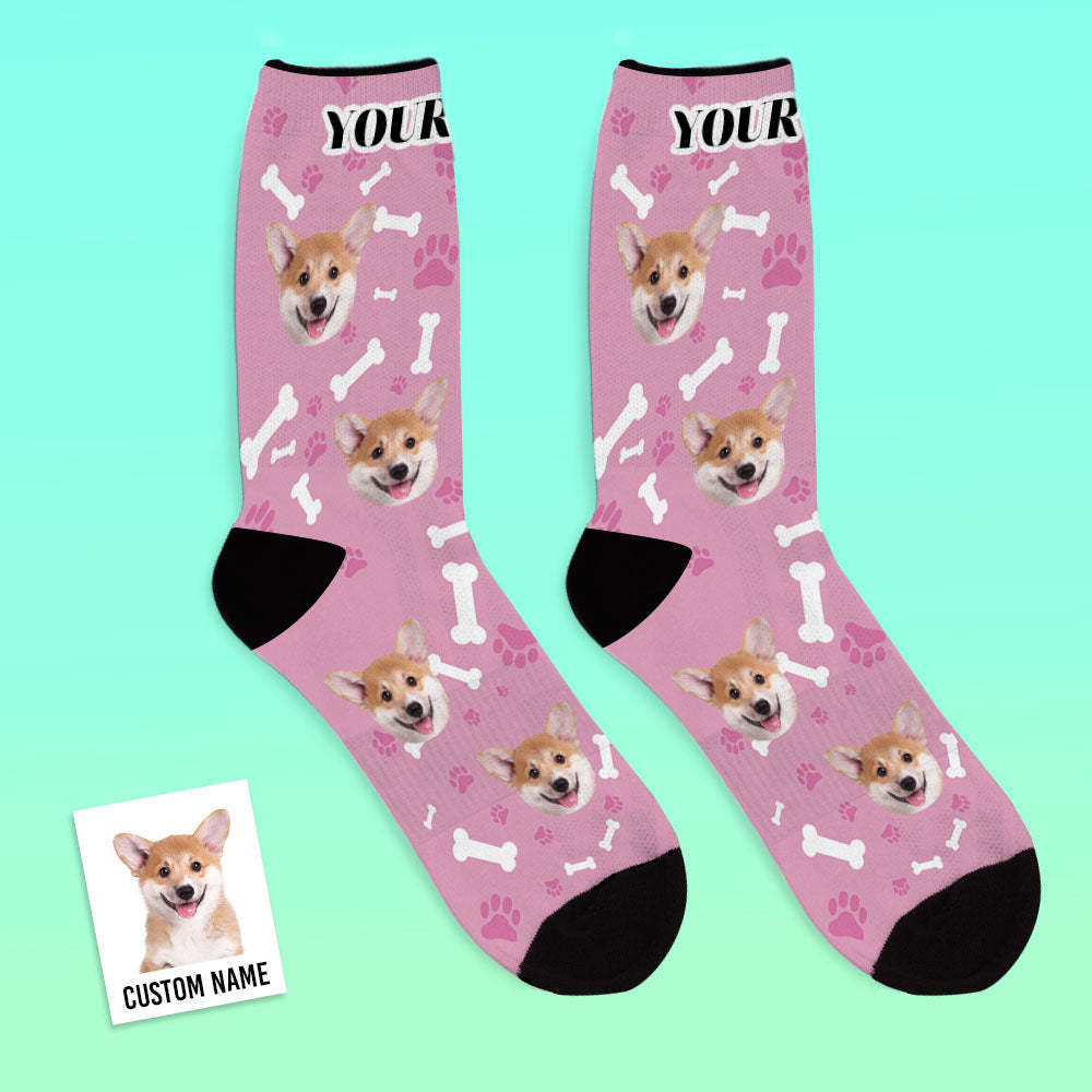 Photo Socks, Custom Dog Face Socks Gift For Pet Lover - MyPhotoBoxer