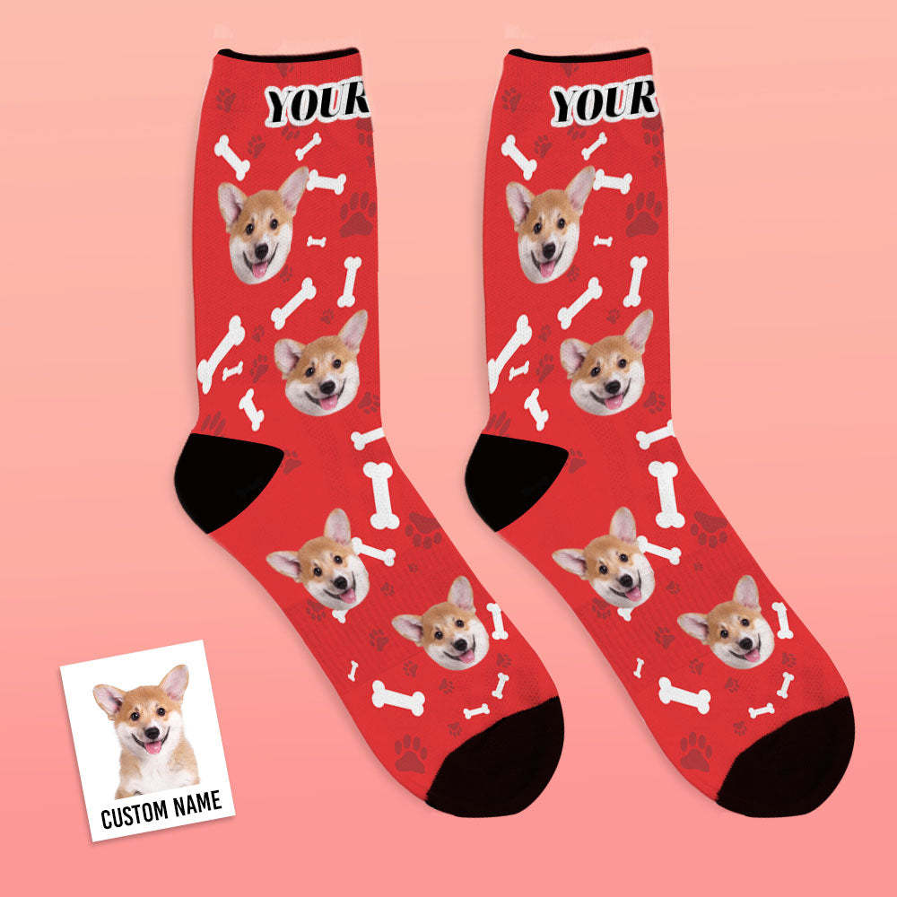 Photo Socks, Custom Dog Face Socks Gift For Pet Lover - MyPhotoBoxer