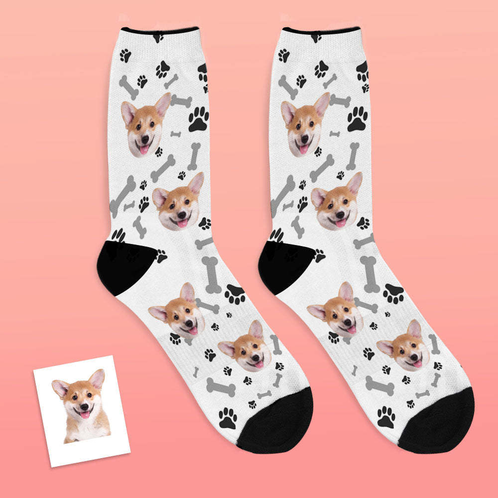 Photo Socks, Custom Dog Face Socks Gift For Pet Lover - MyPhotoBoxer
