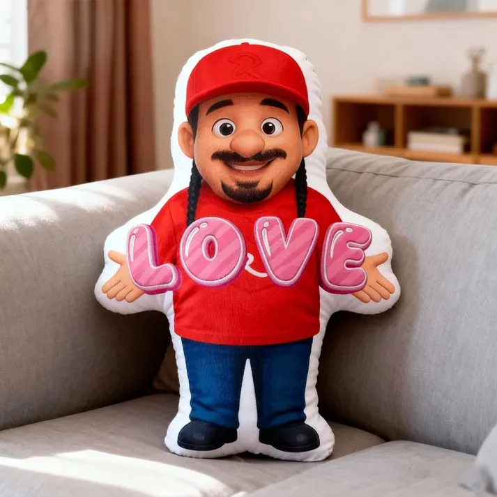 Custom Minime Doll Confession Pillow, Confession Pillow, Personalized Pillow for Valentine’s Day Gifts - MyPhotoBoxer