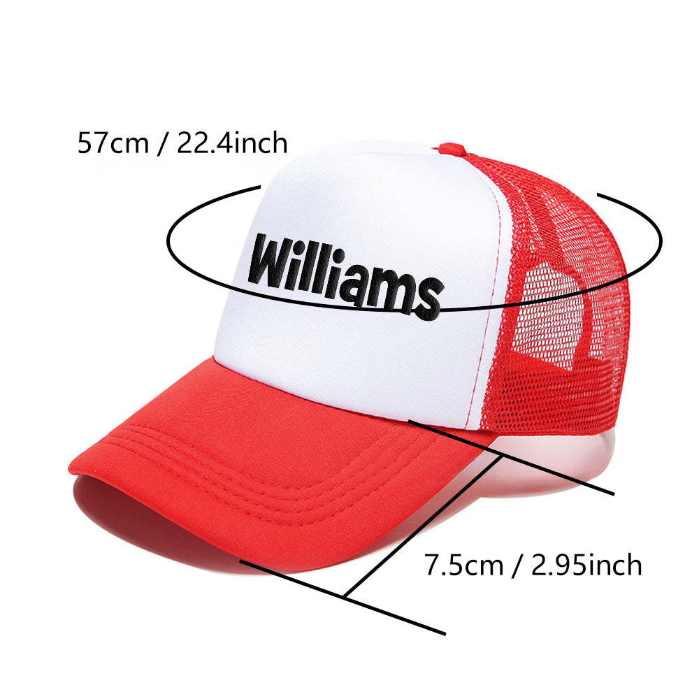 Custom Puff Print Trucker Hat Personalized Name Foam Trucker Caps for Adult - MyPhotoBoxer