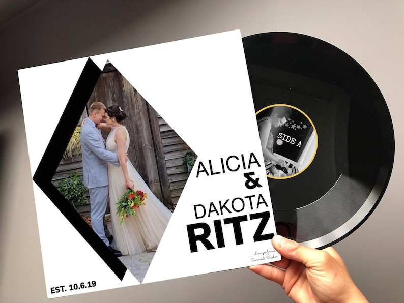 Personalized Vinyl Record Mixtape Two Sided Custom Songs