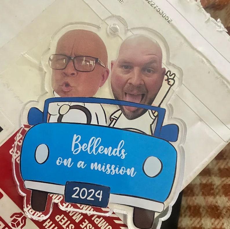 Personalized Photo Ornament in Car for Dad, Funny Customized Drive Safe Daddy Acrylic Hanger Gift Idea for Husband, Dad Birthday Gift - MyPhotoBoxer