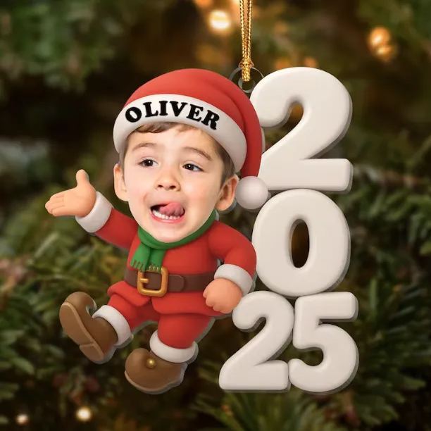 Personalized Family Christmas Ornament, Funny Custom Face Ornament, Holiday Tree Decoration, Christmas Gift for Families - MyPhotoBoxer
