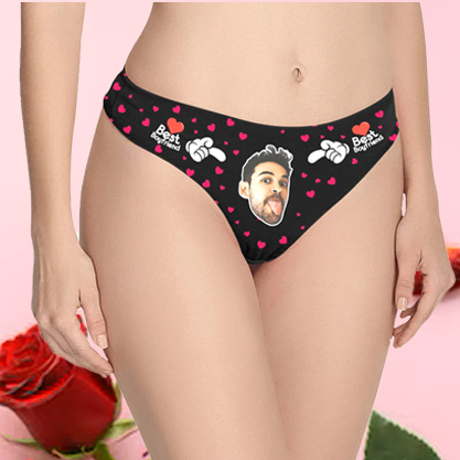 Custom Face Thong Women's Panty - Best Boyfriend