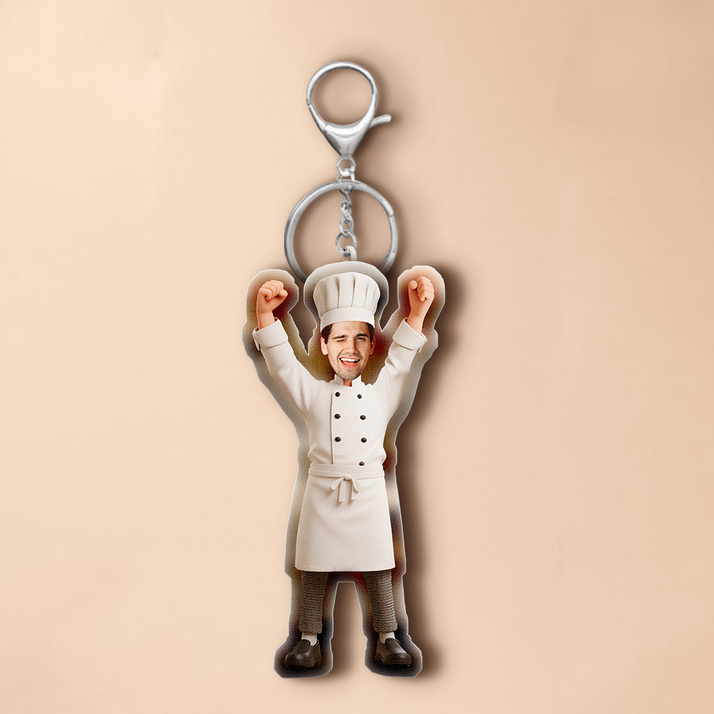 Custom Funny Personalized Mini Figure Keychain/Doll Face Sexy Valentine Wire Doll Gift - FaceBoxerUK