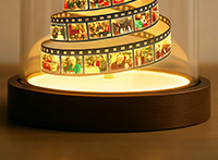 Custom Photo Film Christmas Tree Night Light Personalized Family Keepsake with Engraved Base Christmas Gift