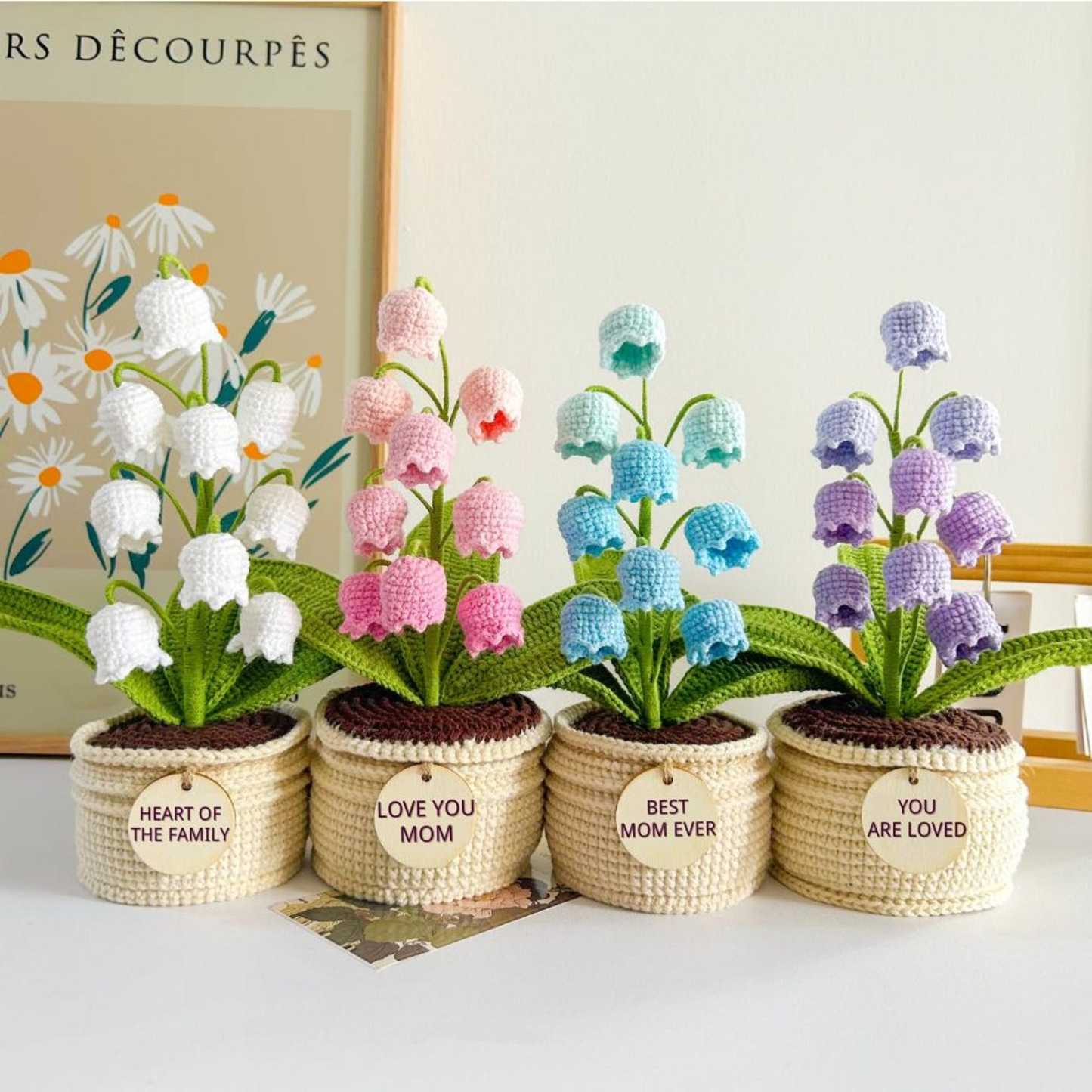 Romantic LED Crocheted Lily of the Valley – Glowing Knit Flower for Valentine’s Day - FaceBoxerUK