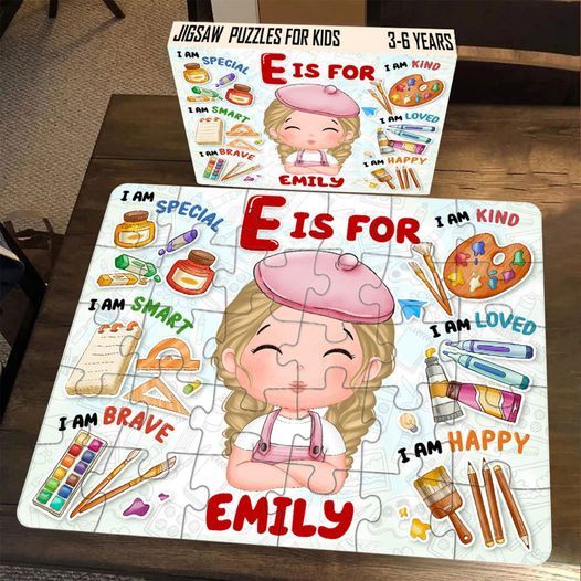 Jigsaw Puzzle Personalized - HAPPY BIRTHDAY | Gift For Grandkid - Gift for Kids - Trendy 2024 New 2024 - Personalized Puzzle