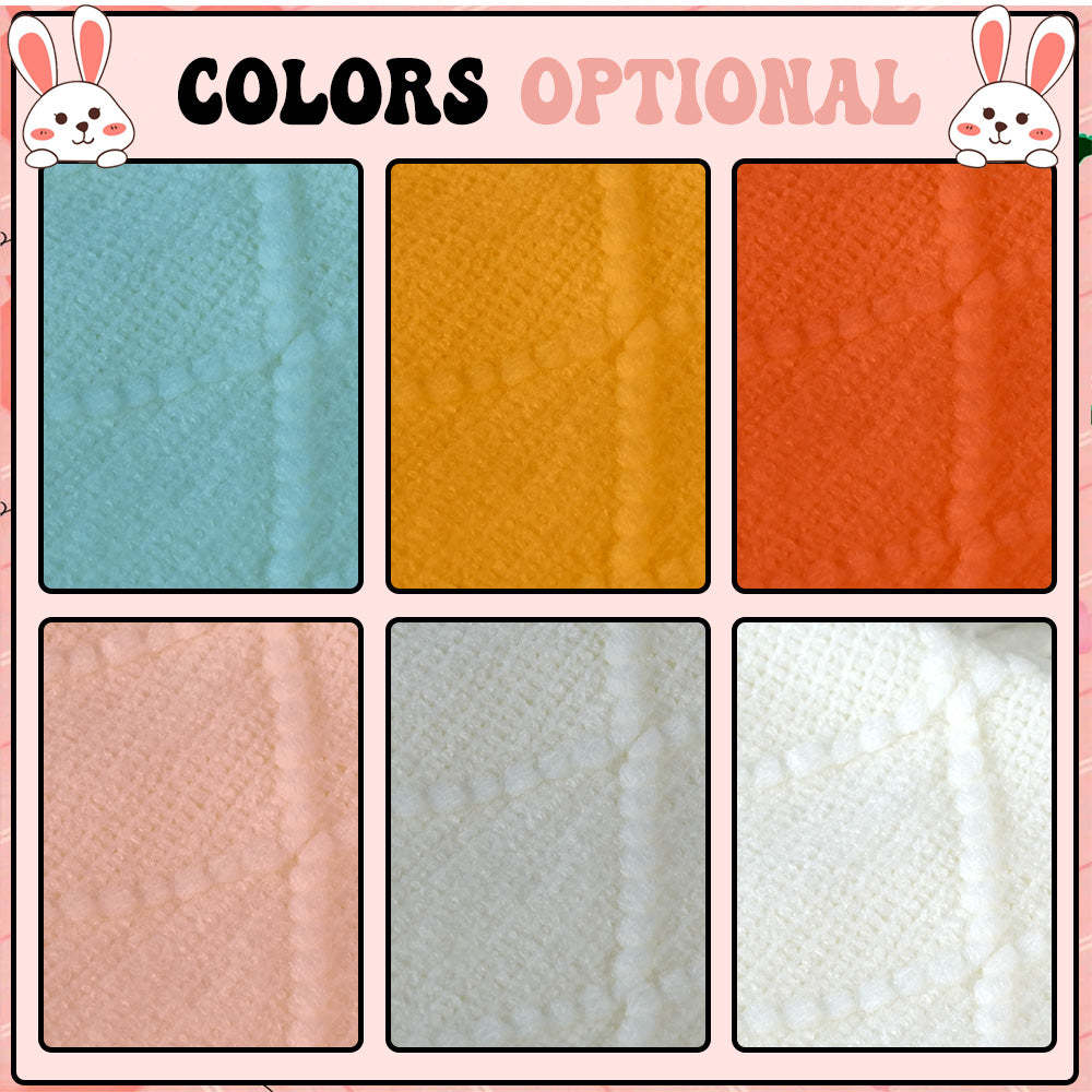 Personalized Tassel Blanket with Embroidered Name Gift for Kids - FaceBoxerUK