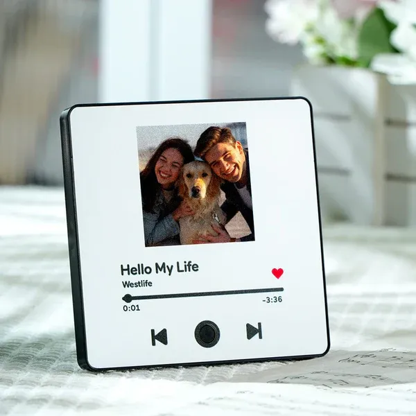 Custom Music Album Fridge Magnet Personalized Music Fridge Magnet Can Play Songs With Adjust Volume Christmas Gifts