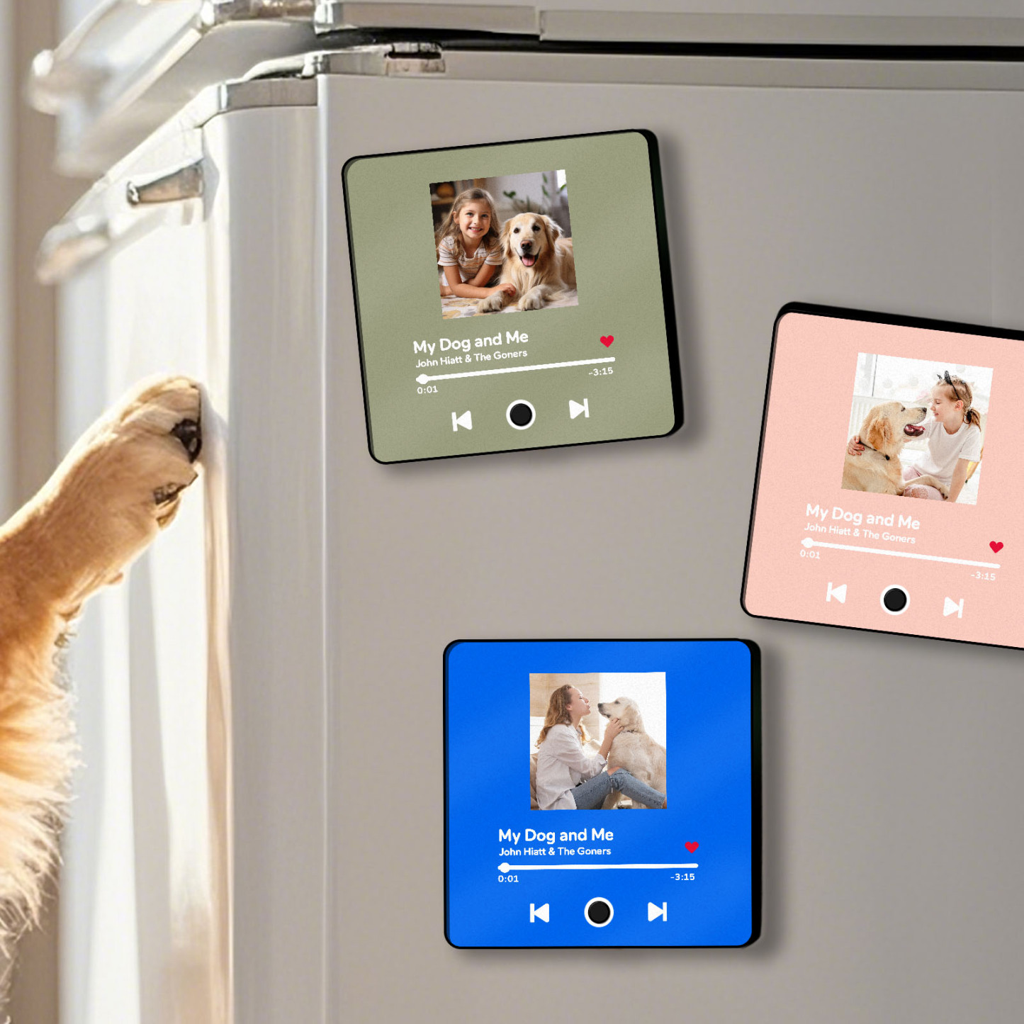 Custom Music Album Fridge Magnet Personalized Music Fridge Magnet Can Play Songs With Adjust Volume Christmas Gifts